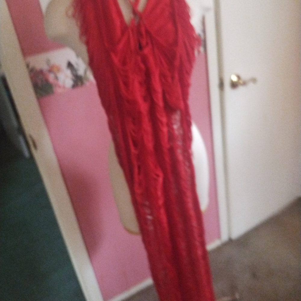 Elegant Red Evening Dress